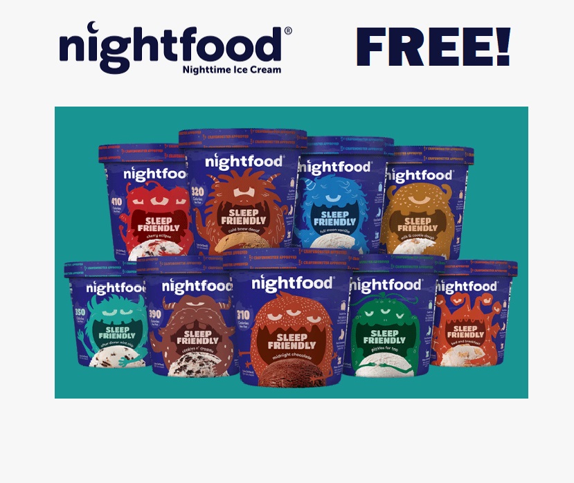 Image FREE Pint of Nightfood Ice Cream!