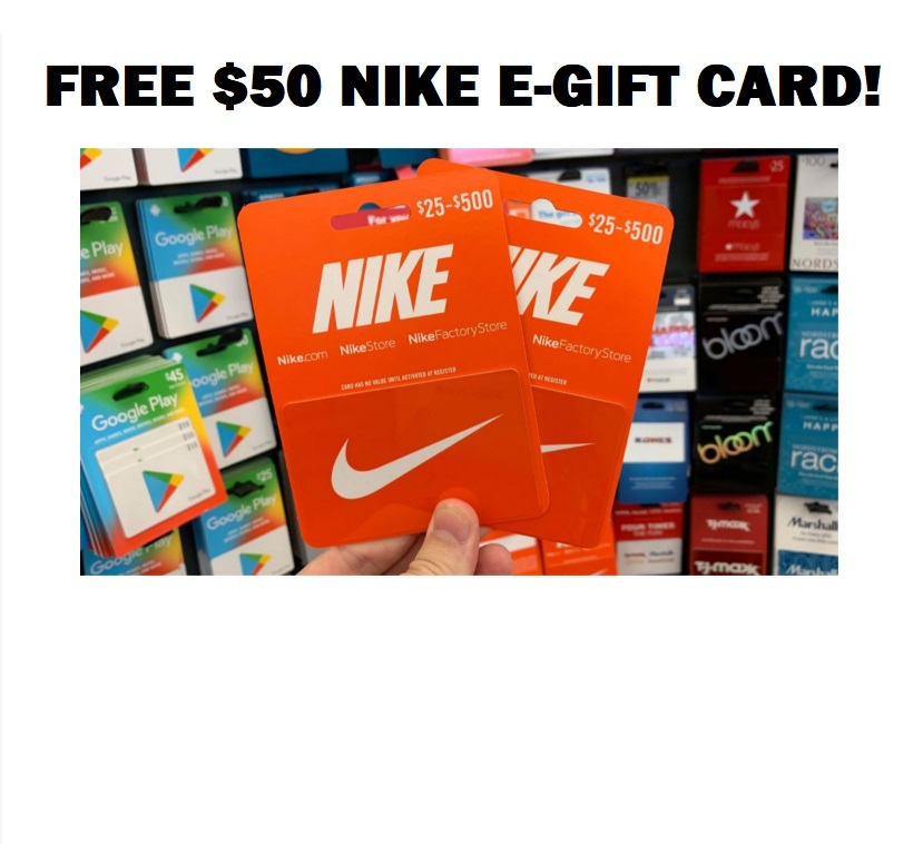 Image FREE $50 Nike e-Gift Card