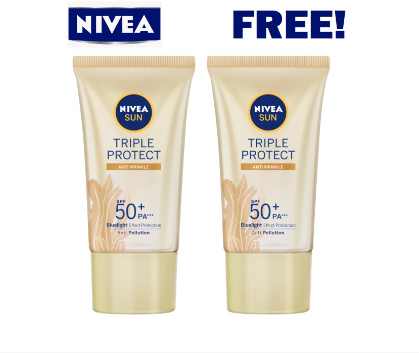 Image FREE Nivea Triple Protect Sunscreen SPF 50+