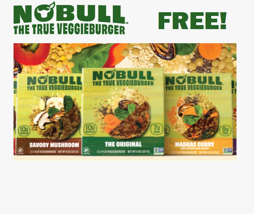 Image FREE Box of NoBull Veggie Burgers