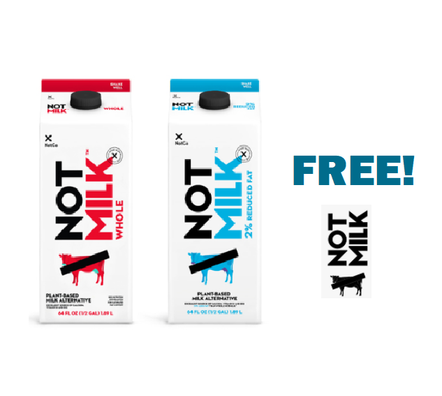 Image FREE NotMilk Whole or 2% Reduced Fat & Additional Goodies!