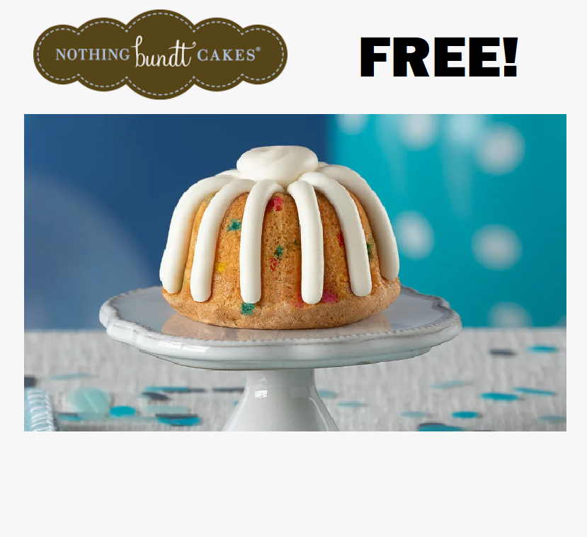 Image FREE Confetti Bundtlet at Nothing Bundt Cakes