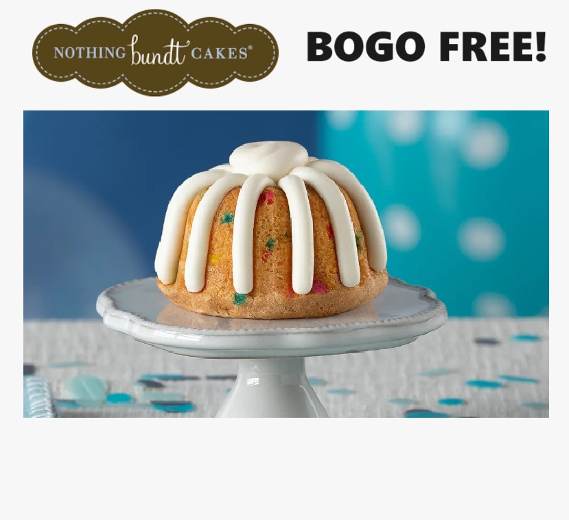 Image BOGO FREE Bundtlets at Nothing Bundt Cakes