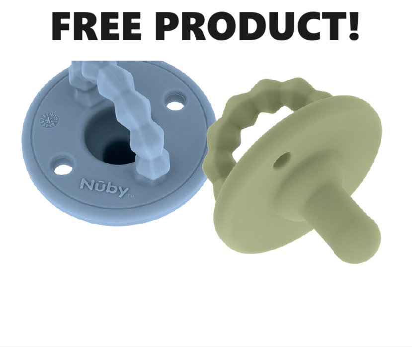 Image FREE Nuby Softees All Silicone Pacifiers