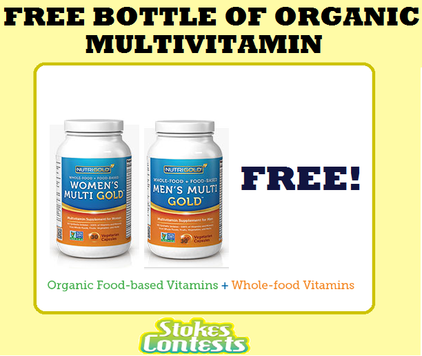 Image FREE Bottle of Organic MultiVitamin