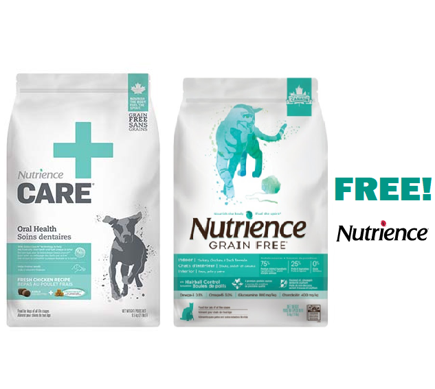 Image FREE Nutrience Cat or Dog Food 