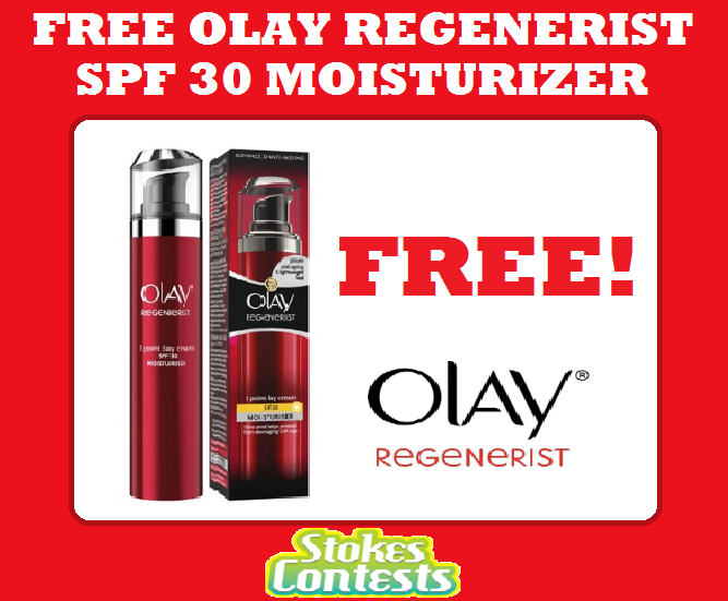 Image FREE Olay Regenerist SPF 30 Moisturizer