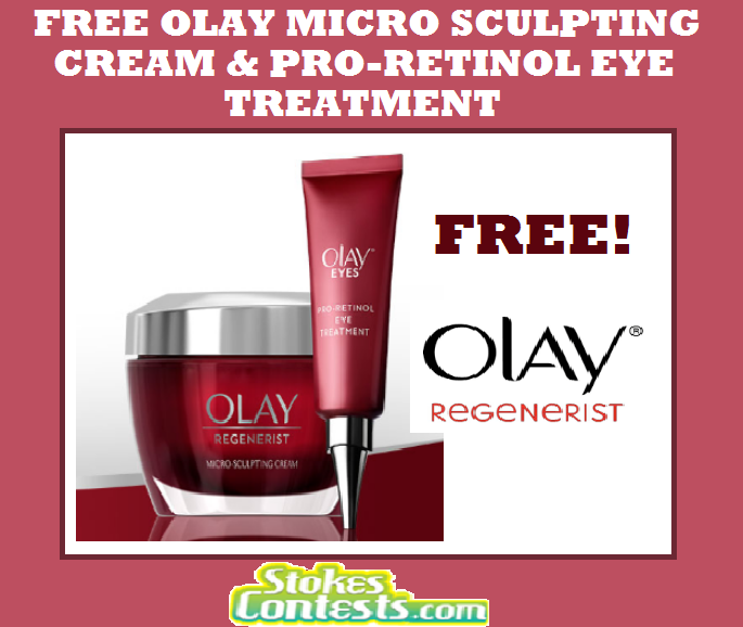 Image FREE Olay Regenerist Micro-Sculpting Cream & FREE Olay Pro-Retinol Eye Treatment