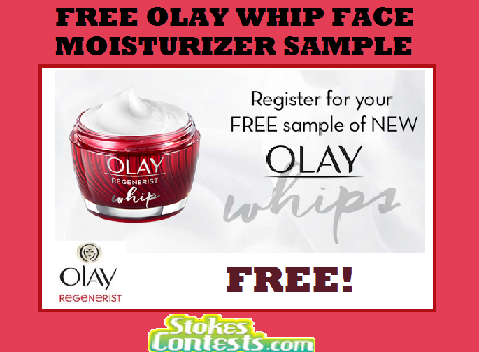 Image FREE Olay Whip Face Moisturizer Sample