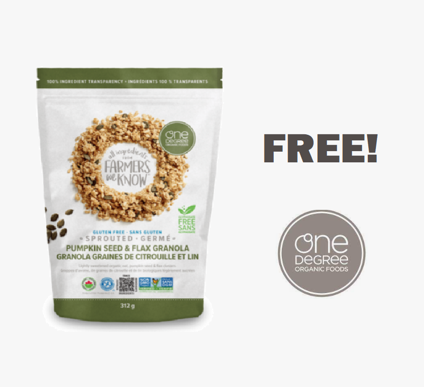 Image FREE One Degree Organic Oats & FREE One Degree Organic Granola