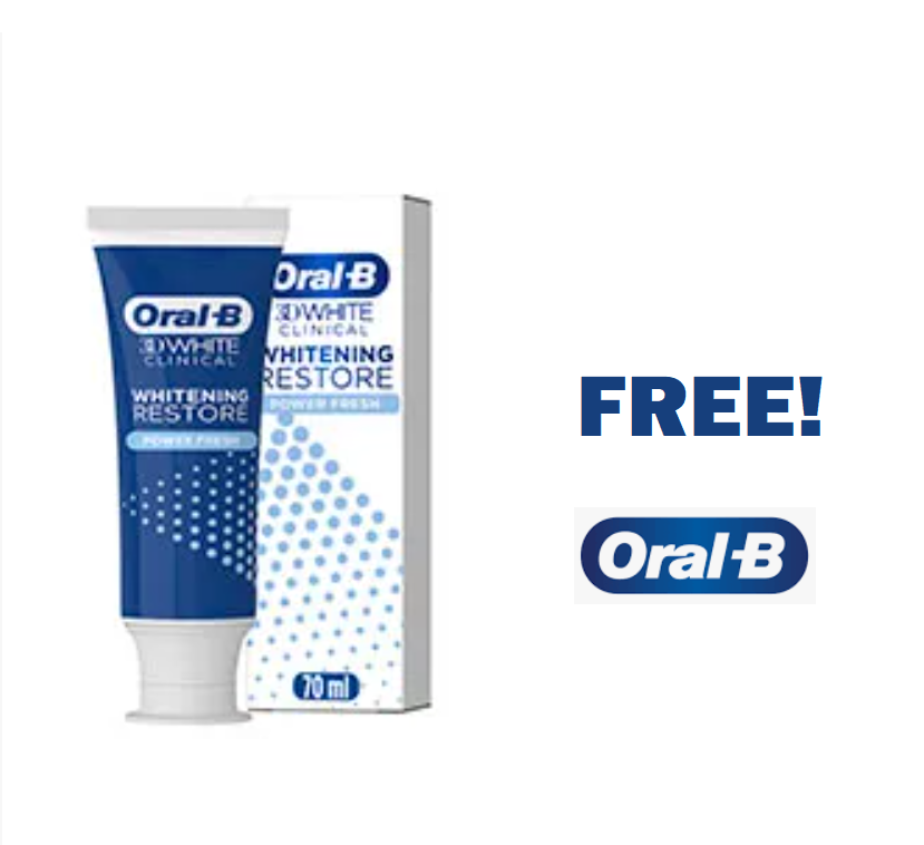 Image FREE Oral-B 3D Toothpaste