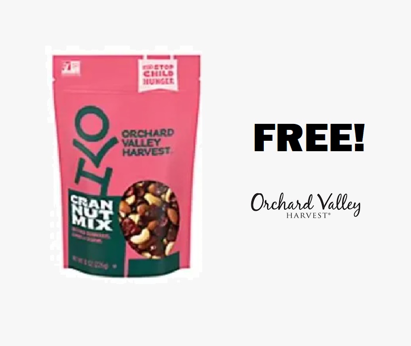 Image FREE Orchard Valley Harvest Snacking Nuts
