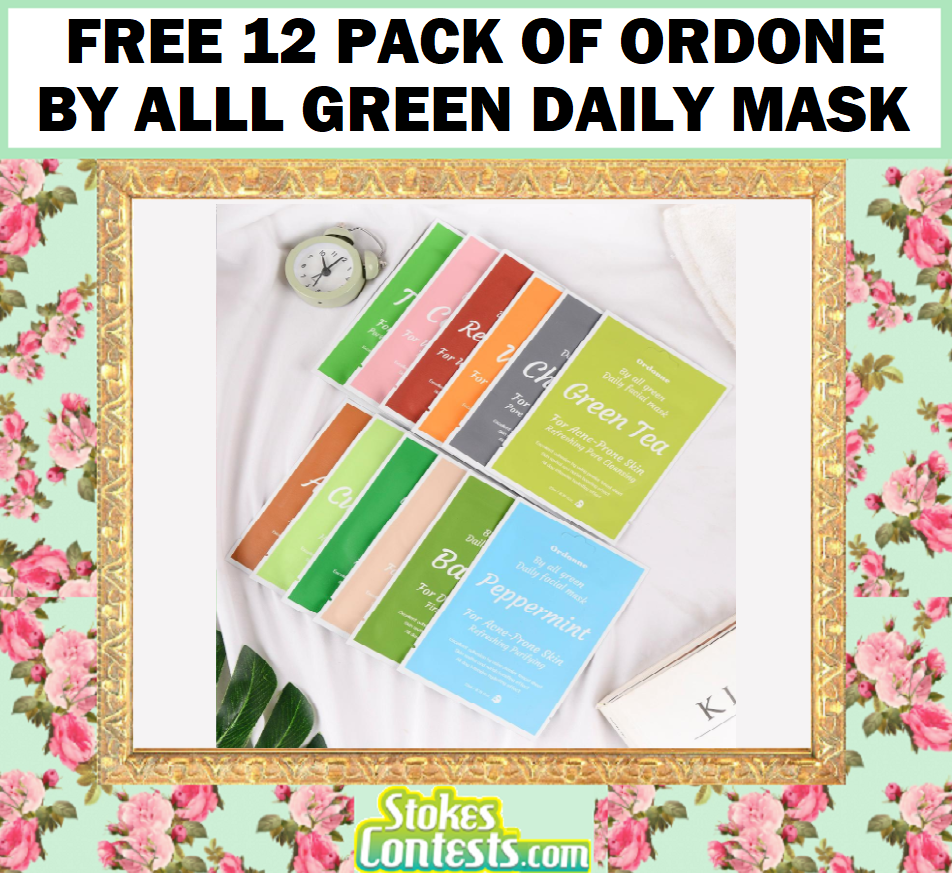 Image FREE 12 PACK of Ordone by All Green Tencel Daily Mask