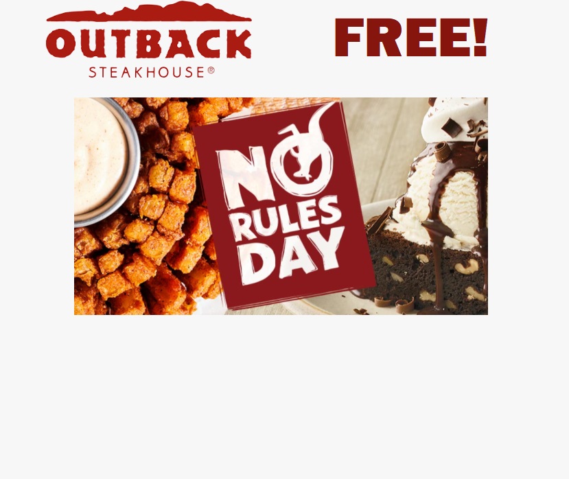 Image FREE Appetizer or Dessert at Outback Steakhouse