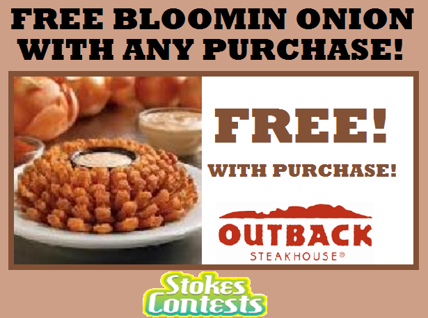 Image FREE Bloomin' Onion with ANY Purchase