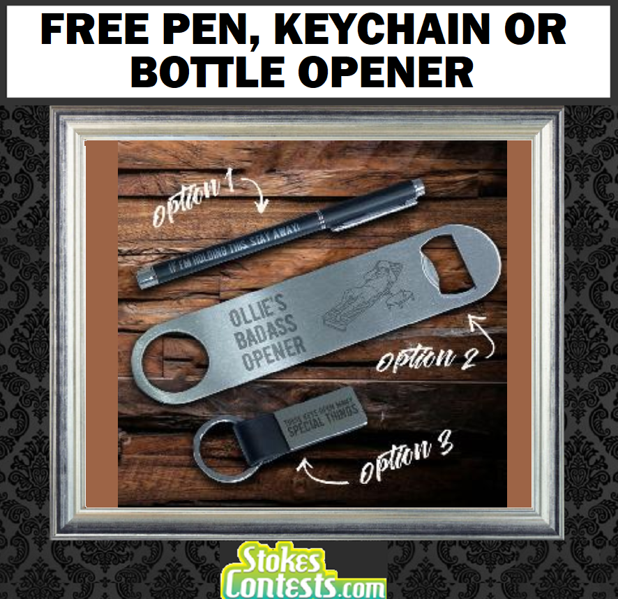 Image FREE Pen, Keychain, or Bottle Opener