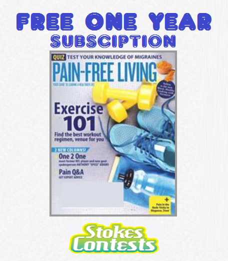 Image FREE Pain-Free Living Magazine One Year Subscription