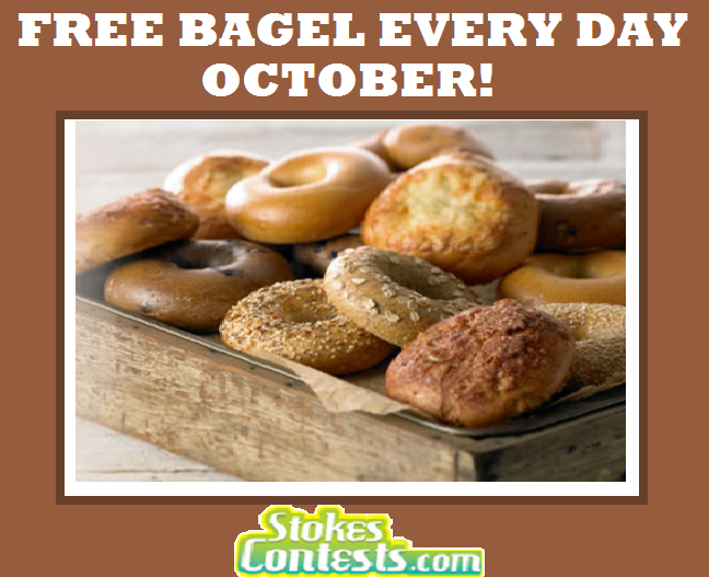 Image FREE Bagel Every Day in October! at Panera Bread