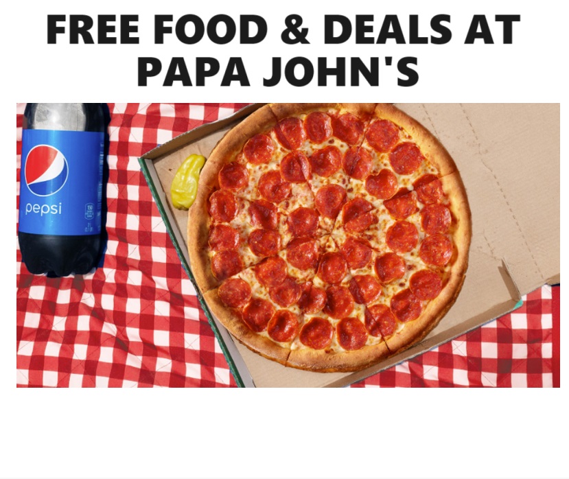 Image FREE Food & Deals EVERY DAY! at Papa John's