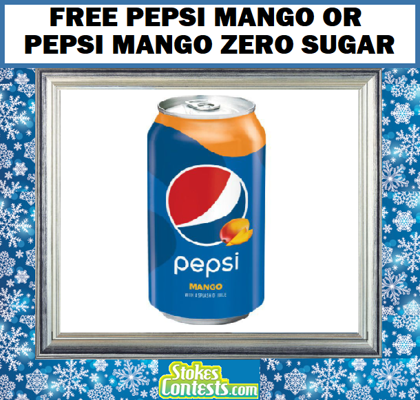 Image FREE Pepsi Mango Or Pepsi Mango Zero Sugar