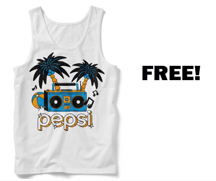 Image FREE Pepsi Hats, T-Shirts, Tank Tops, Towel & MORE!
