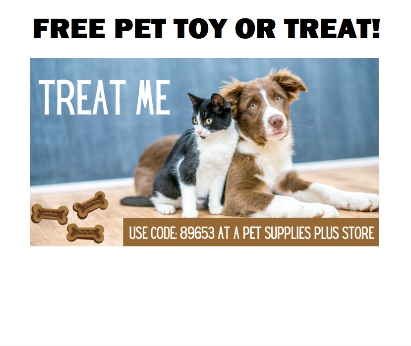 Image FREE Pet Toy or Treat at Pet Supplies Plus!