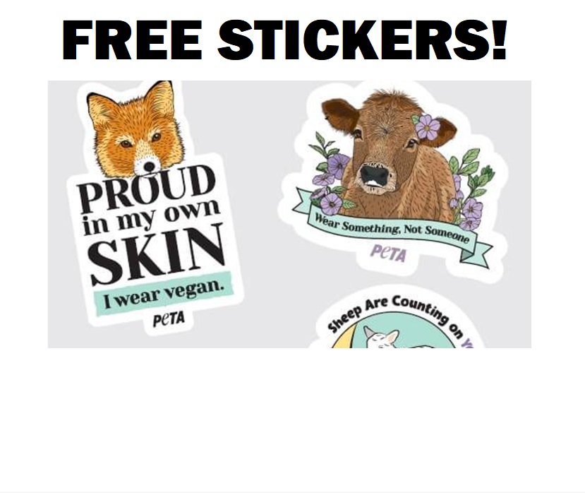 Image FREE Stickers to Promote Never Wearing Animals from PETA