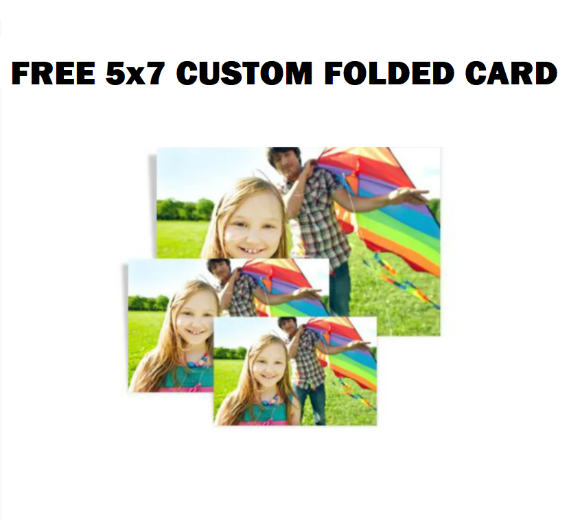 Image FREE 5x 7 Custom Folded Card at Walgreens