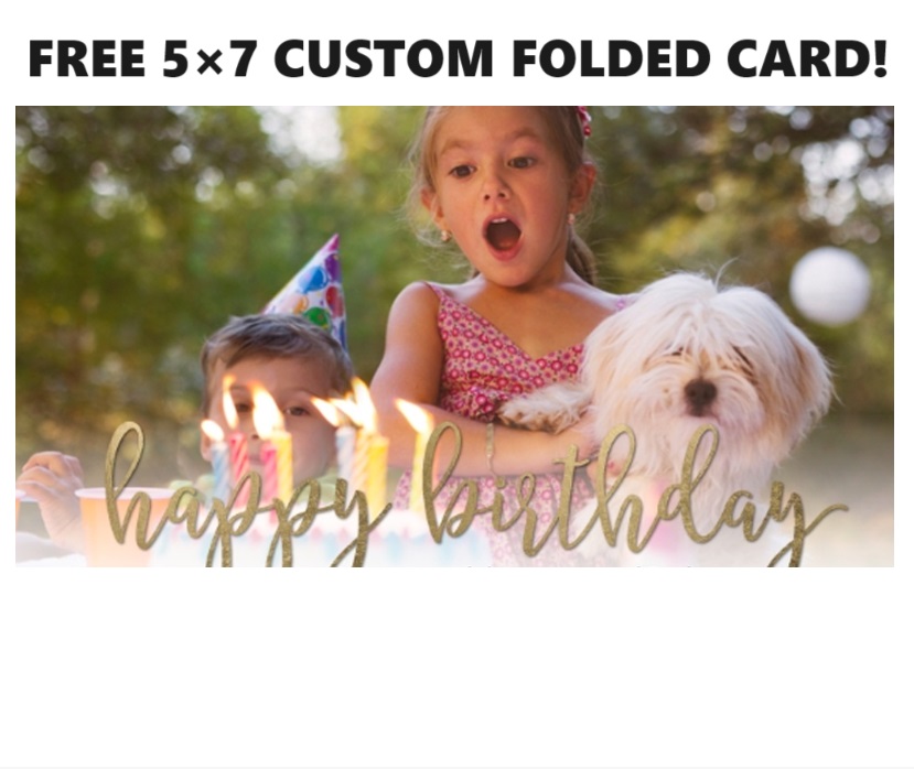 Image FREE 5×7 Custom Folded Card at Walgreens