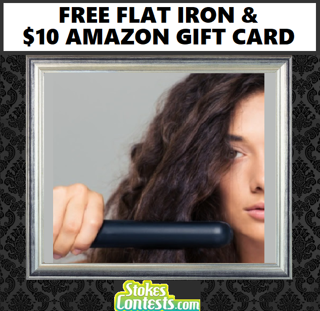 Image FREE Flat Iron and FREE $10 Amazon Gift Card