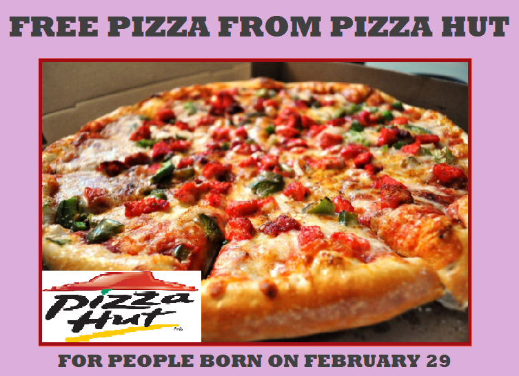 Image FREE Pizza Hut Personal Pan Pizza for People Born on Feb.29