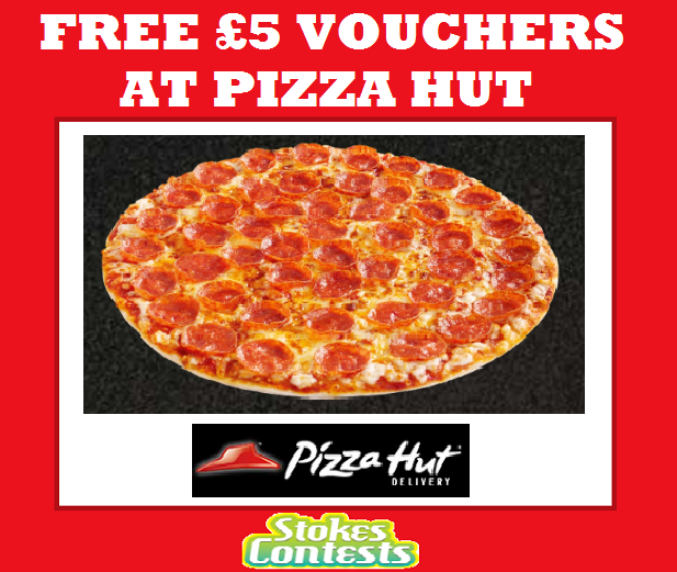 Image FREE £5 Vouchers at Pizza Hut