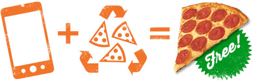 Image FREE Pizza When You Recycle Old Electronics at Pizza Pizza