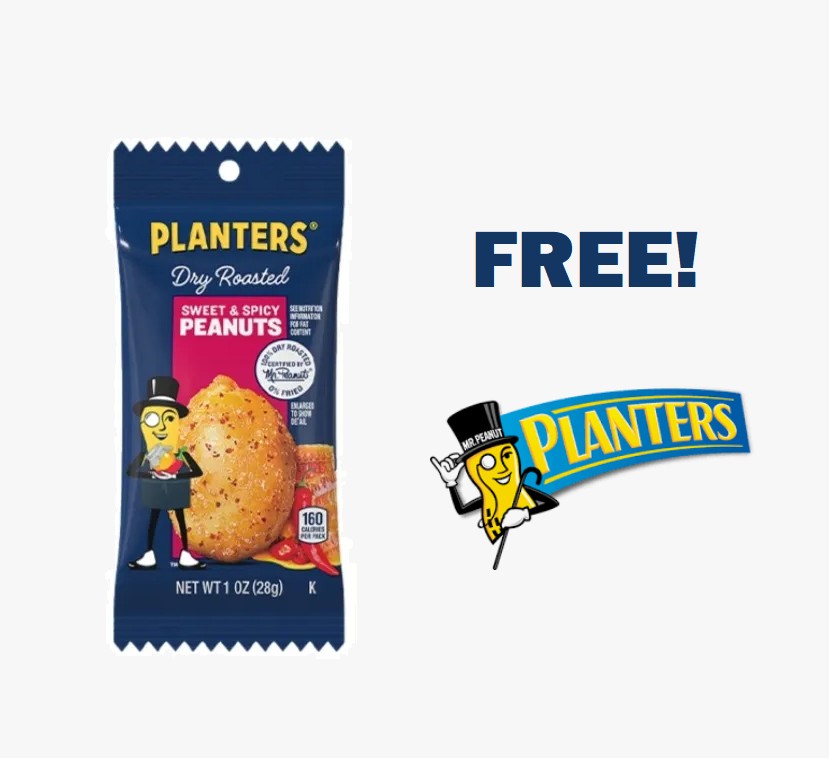 Image FREE Planters Sweet & Spicy Peanuts
