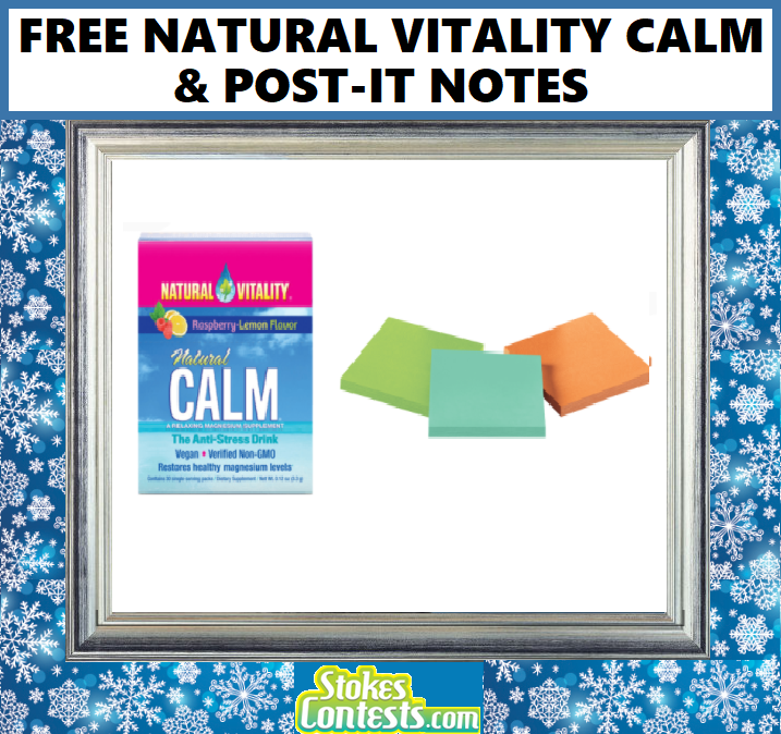 Image FREE Natural Vitality Calm & FREE Post-It Notes