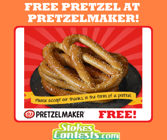 Image FREE Pretzel at Pretzelmaker! TODAY ONLY!