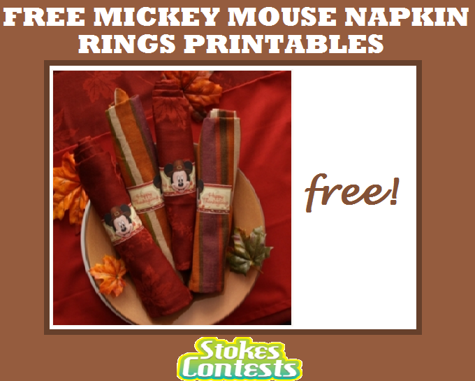 Image FREE Mickey Mouse Napkin Rings Printables