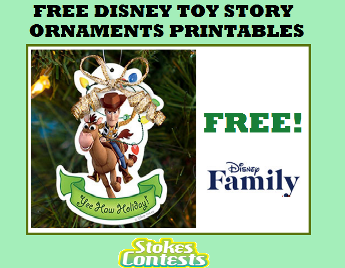 Image FREE Disney Toy Story Ornaments Printables