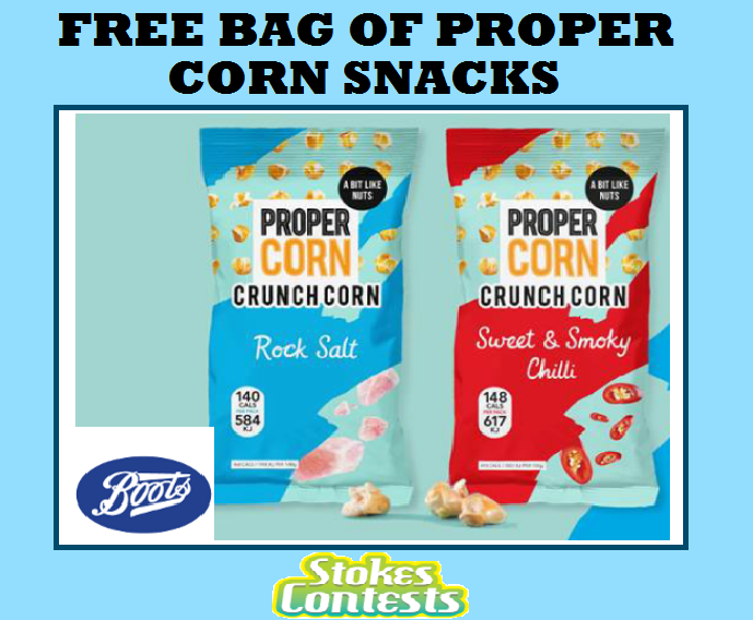 Image FREE Bag of Proper Corn Snacks