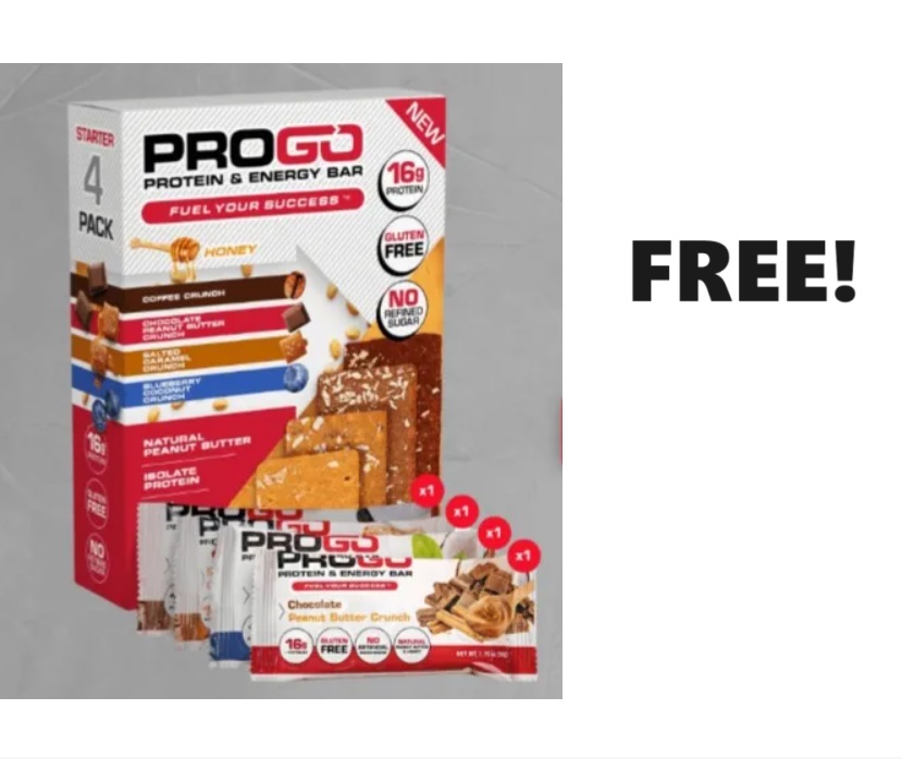 Image FREE 4 Pack Of High-Protein Energy Bars