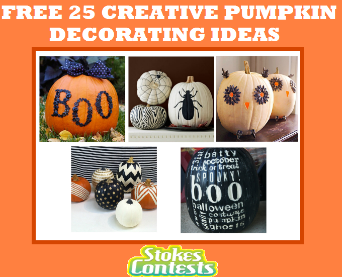 Image FREE 25 Creative Pumpkin Decorating Ideas