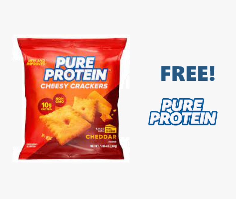 Image FREE Pure Protein Cheddar Cheesy Crackers