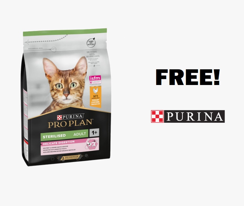 Image FREE Purina Cat Food!