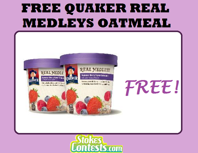 Image FREE Quaker Real Medleys Oatmeal