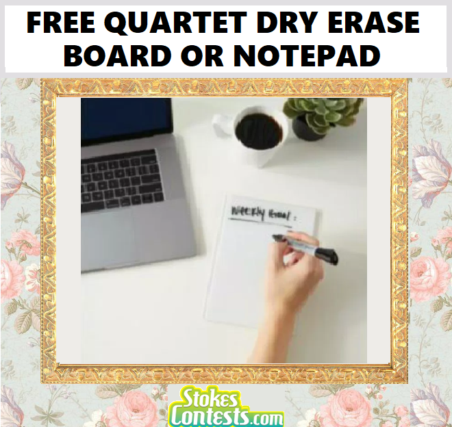 Image FREE Quartet Dry Erase Board Or Notepad