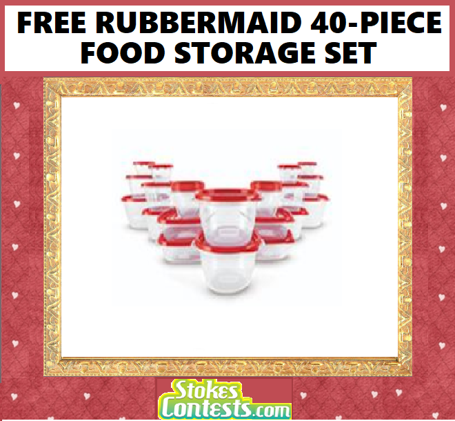 Image FREE Rubbermaid 40-Piece Food Storage Set