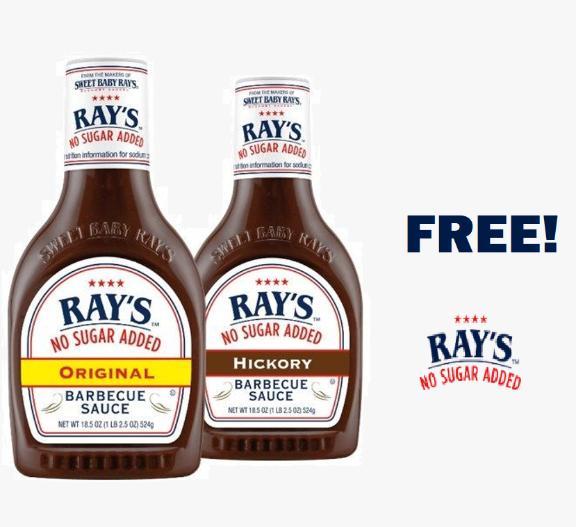 Image FREE Bottle of Ray’s No Sugar Added Sauce