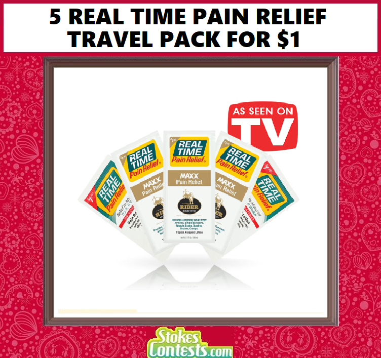 Image 5 Real Time Pain Relief Travel Packs $1