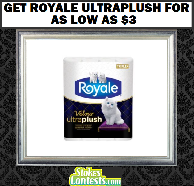 Image Get Royale UltraPlush Bathroom Tisuue as Low as $3