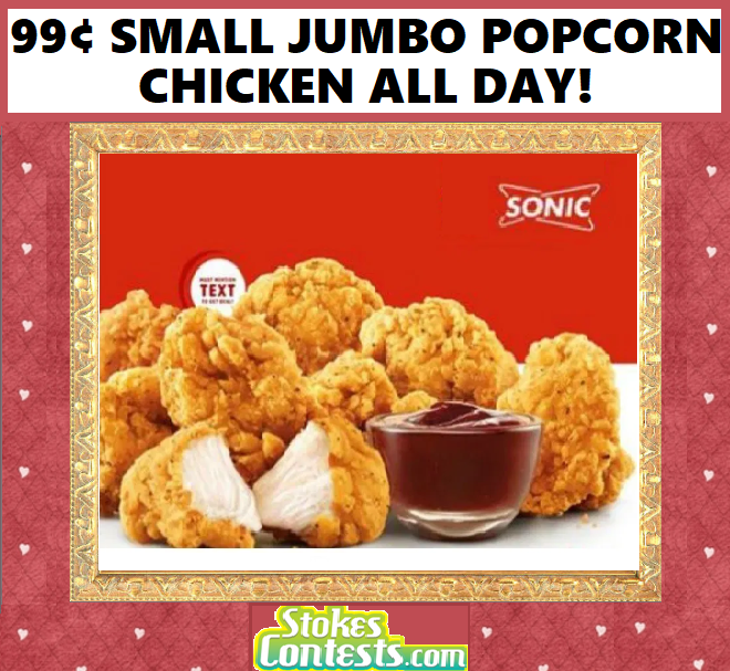 Image 99¢ Small Jumbo Popcorn Chicken TODAY!